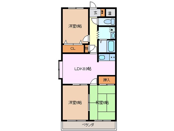 エトワールEBAの物件間取画像